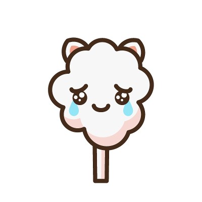 棉花糖表情矢量字符。