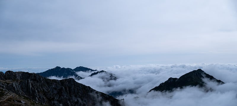 长野县的木须山脉