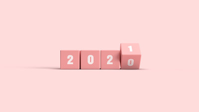 3d illustration of flipping cubes block changing 2
