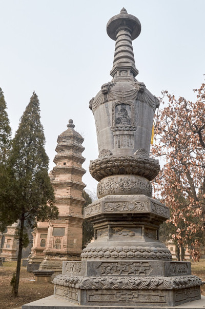 中国少林寺的宝塔森林