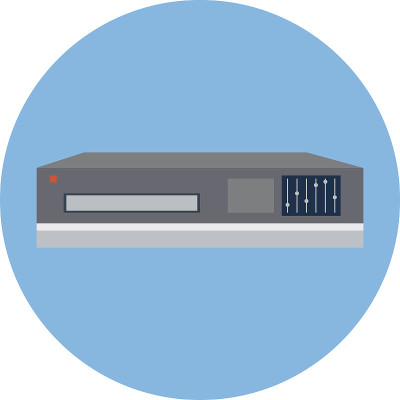 CD播放器彩色矢量插图