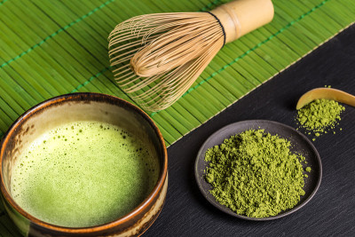 日本抹茶静物画