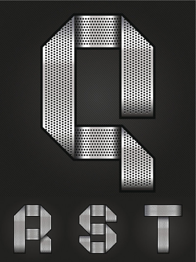 字母金属铬带- Q-T
