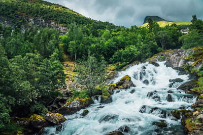 Geiranger的流水