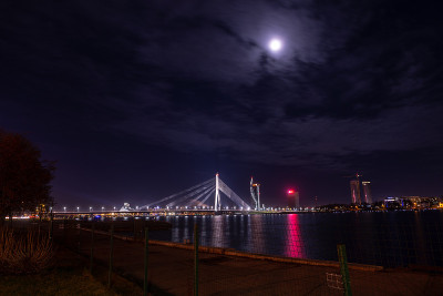 拉脱维亚里加的夜灯