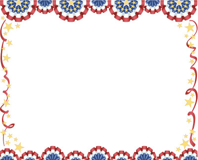 Bunting Stars Frame C2