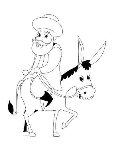 Nasreddin Hodja Black and White