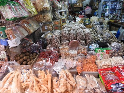 泰国市场上的食物