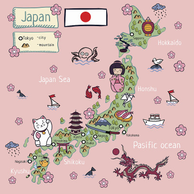 日本的地图