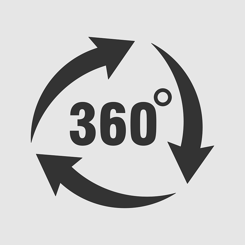 图标360度旋转，旋转度，角度指示器