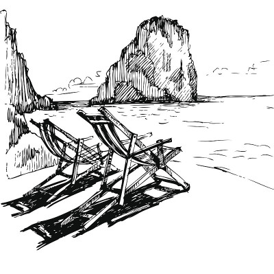卡普里岛。意大利的风景,