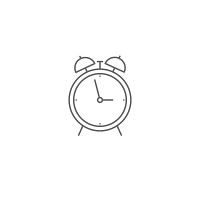 alarm clock vector icon concept design isolated on