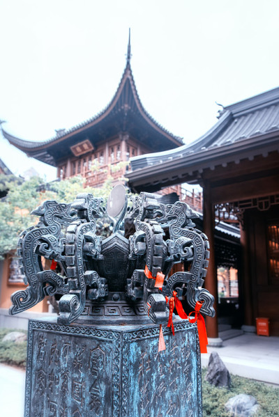 玉佛寺细节，上海，中国