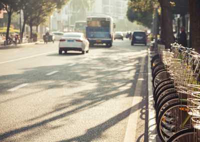 中国深圳的公共自行车