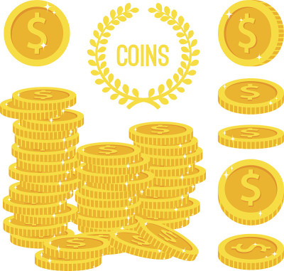 硬币堆，钱金堆