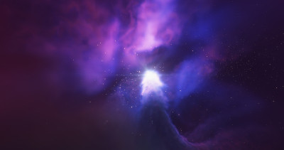星云和恒星场，恒星托儿所。恒星系统和气体星云。新生的恒星，被强辐射加热的发光星云。外太空。科幻小说。