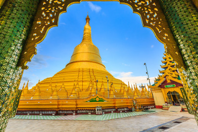 Shwemawdaw塔，Bago，缅甸