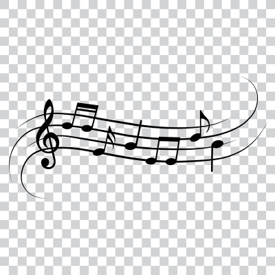 音乐笔记，音乐设计元素，孤立，矢量插图。
