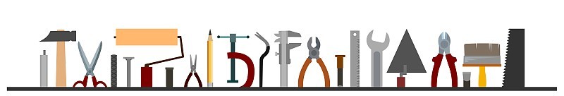 施工工具。标志、标签。底部框架。当过油漆工，木匠，建筑工，杂工。维修和施工服务。销售工具。