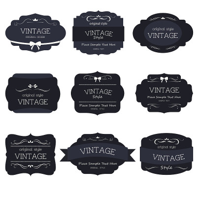 vintage-style-label(复古)