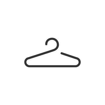 衣架图标符号创意线矢量插图。