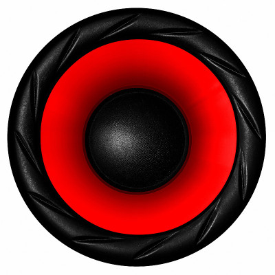 红色的音频扬声器