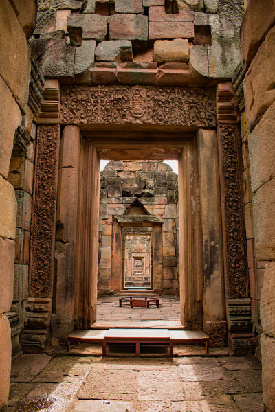 泰国Muangtam Castle或Prasat Muang Tam, Buri Ram