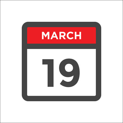 3月19日日历图标与日的月