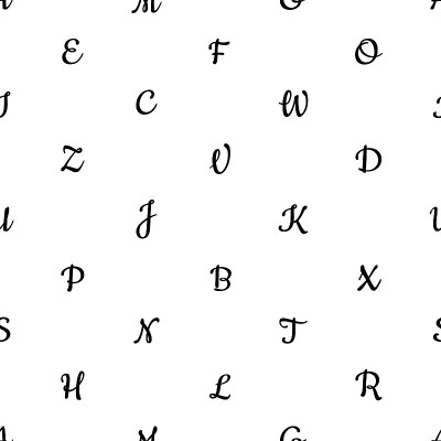 无缝模式与字母字母。无尽的英语语言日背景。混乱的符号。