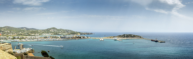 伊比沙岛镇全景