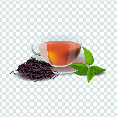 矢量插图在现实主义风格的红茶