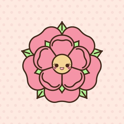 图朵玫瑰的英国矢量插图。