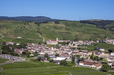 风景如画的Fuissé村位于勃艮第葡萄园的Saône-et-Loire处