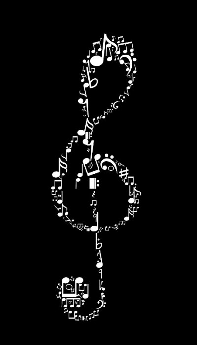 音符。矢量插图。
