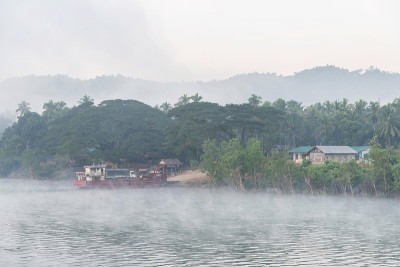 亚洲缅甸Mrauk U的Henkayaw河