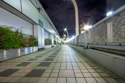 东京的城市灯光