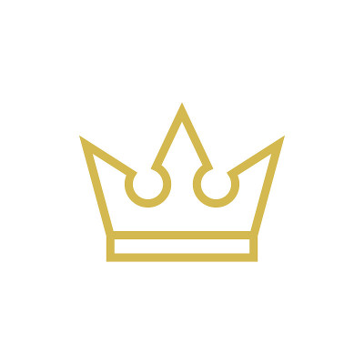 皇冠图标矢量股票插图设计模板。