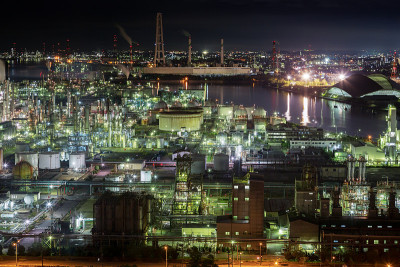 yokkaichi市植物夜景