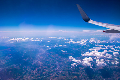 乘客观航空旅行