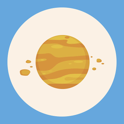 太空行星主题元素