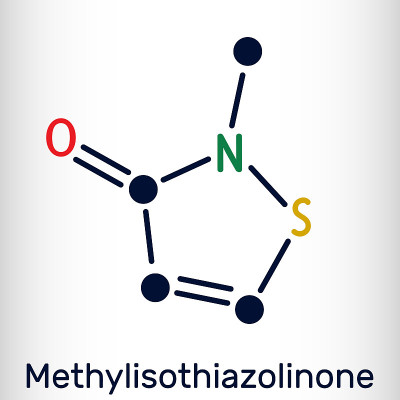 甲基异噻唑啉酮MIT MI分子。它是防腐剂，强效杀菌剂和防腐剂。骨骼的化学公式