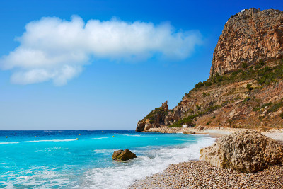 Cala del Moraig海滩Benitachell Alicante