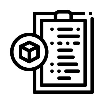 包裹声明图标矢量大纲插图