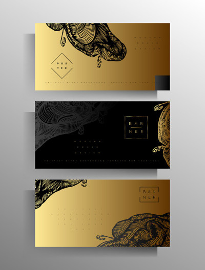 封面设计为小册子，海报，传单，小册子，目录模板集。