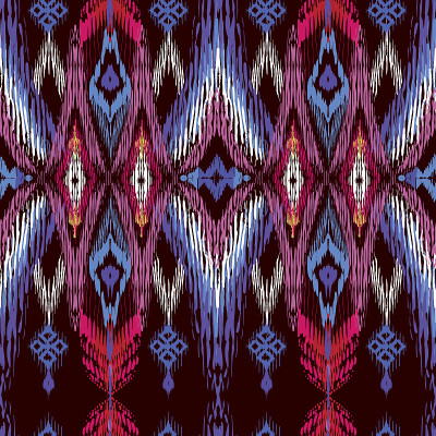 vector_ornate_seamless_border_in_eastern_style_red