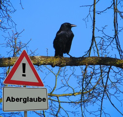 符号迷信德语“Aberglaube”