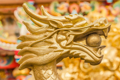中国寺庙中的龙