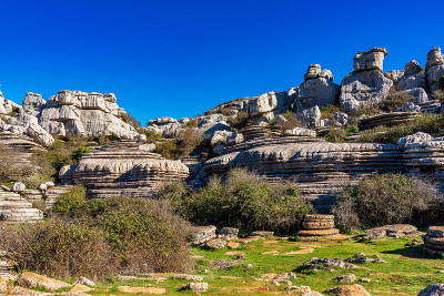 El Torcal de Antequera, Andalusia, Spain，在Antequer