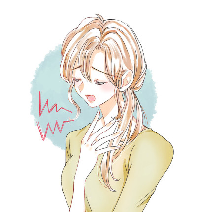 一个受苦的女人的插图