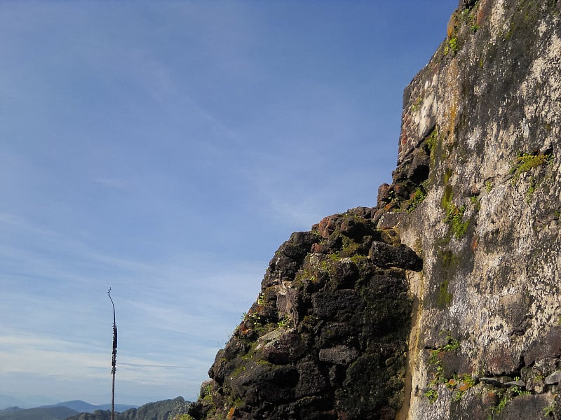 Tepoztlan山脉。墨西哥的性质。北美